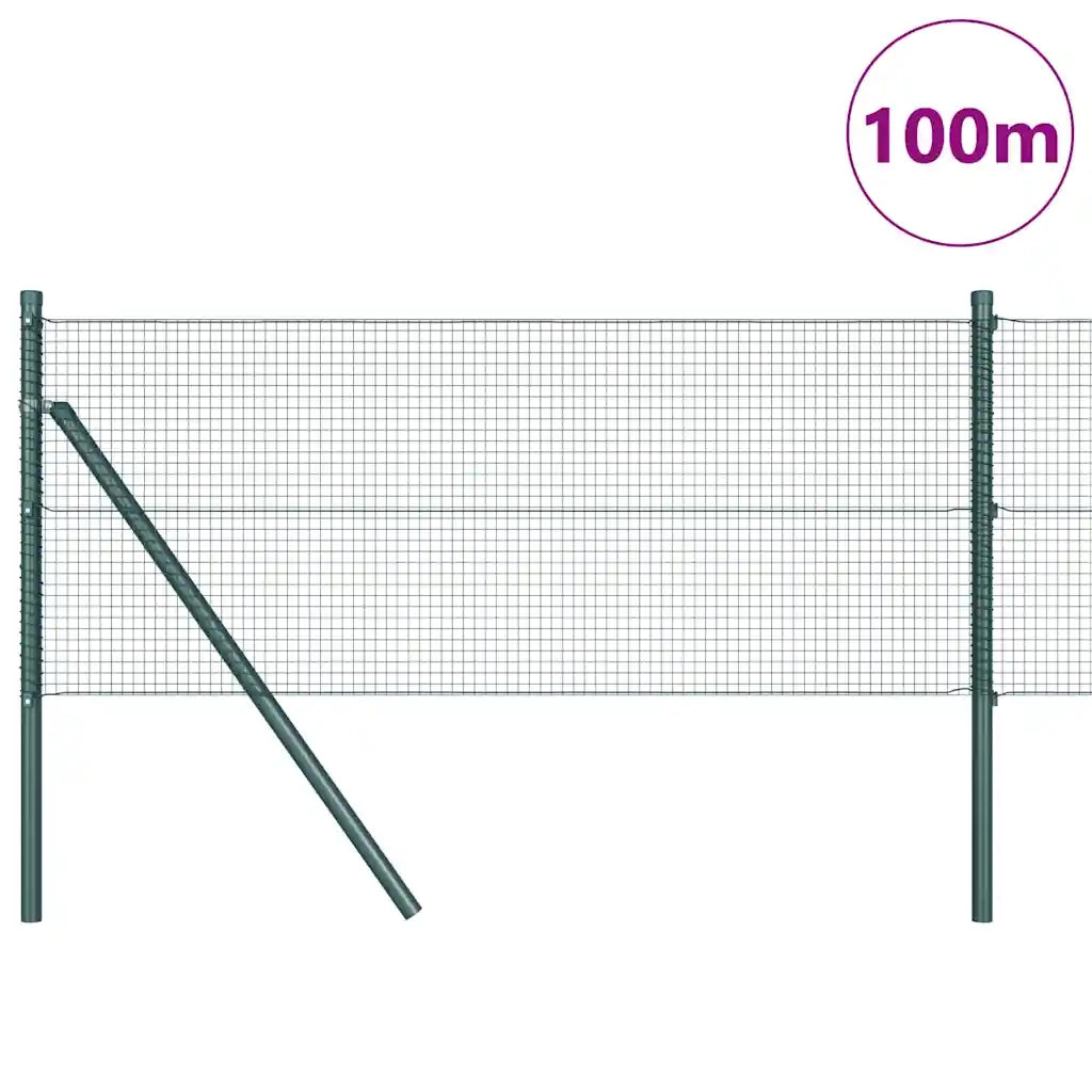 Palo della recinzione Verde 100 x 0,5 m (reticolo 16 x 16 mm)