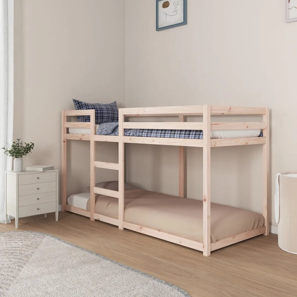 Letto singolo | Letto per adulti | Letto a Castello 80x200 cm in Legno Massello di Pino