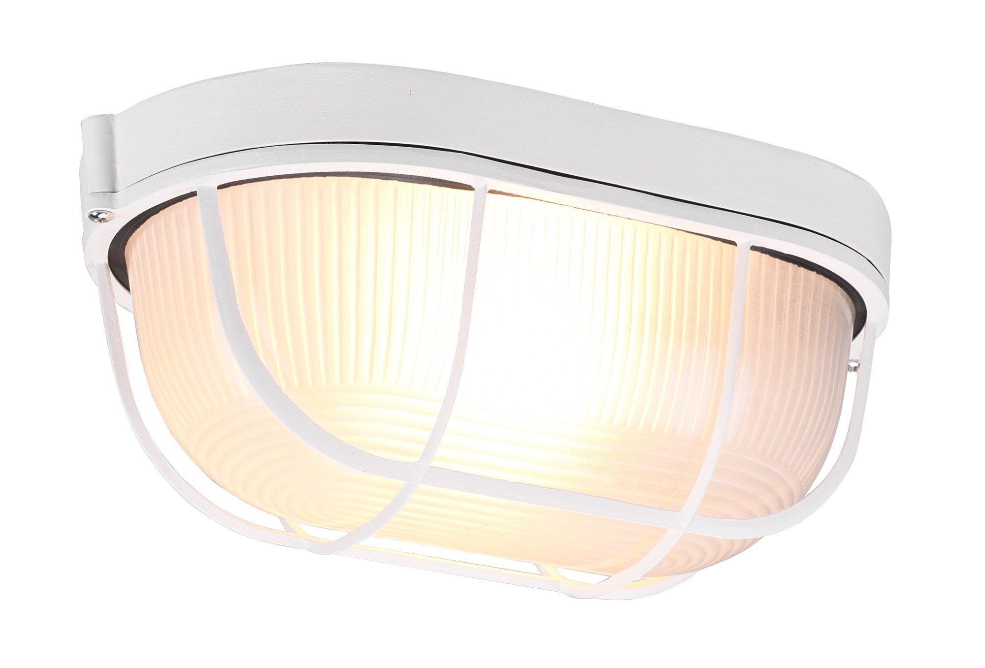 Plafoniera da Esterno Attacco E27 in Alluminio Bianco Opaco