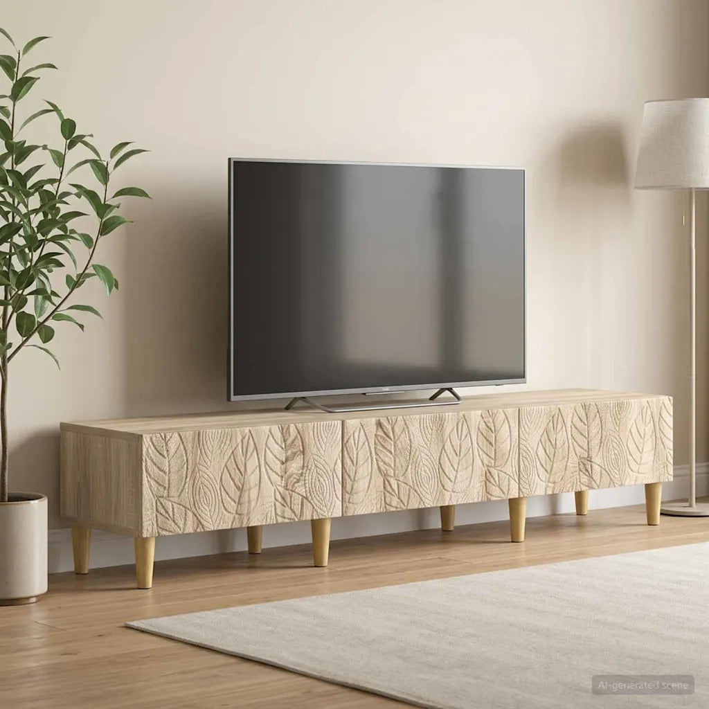 Mobile TV 147 x 34,5 x 30 cm Rovere Sonoma Legno ingegnerizzato 895167