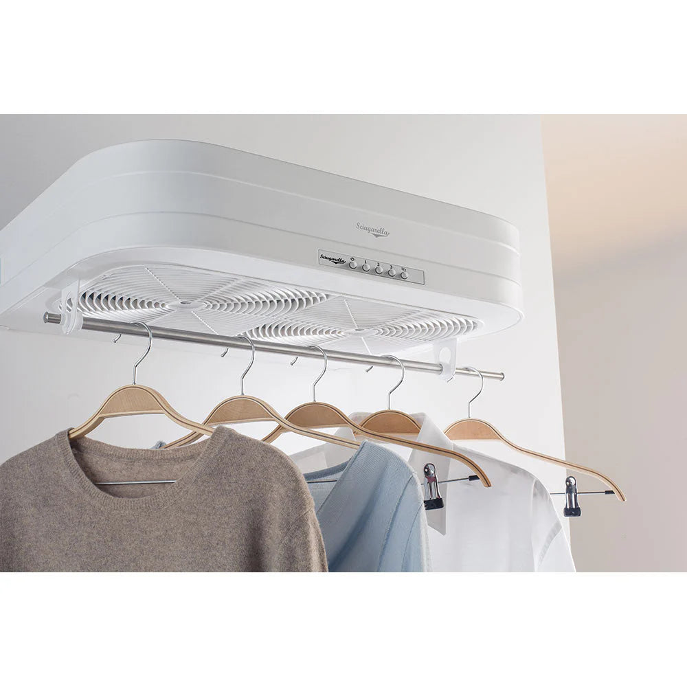 Asciugabiancheria Asciugatrice per Biancheria 2 x 25W Sciugarella Bianco