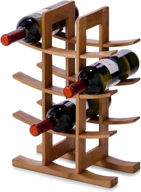 Wijnrek per 12 bottiglie - bambù - 29x16x42 cm - esigenza naturale
