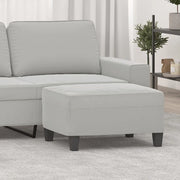 Poggiapiedi Grigio Chiaro 70x55x41 cm in Tessuto Microfibra cod mxl 64167