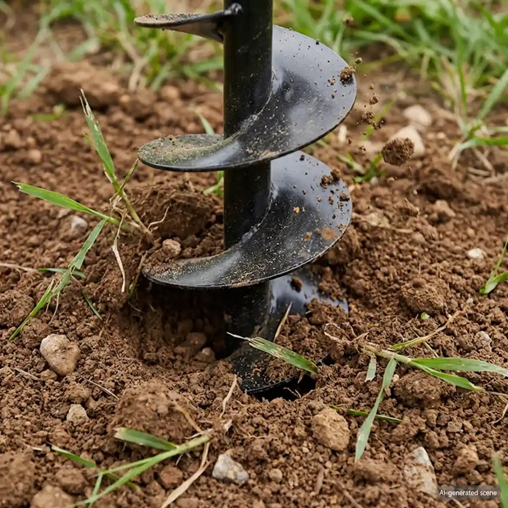 Trapano da terra con manico 120 mm con Tubo di prolunga Acciaio 13 m 270525