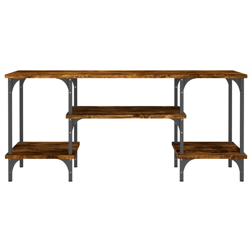 Mobile Porta TV-Mobile per TV-Credenza TV Rovere Fumo 102x35x45,5 cm in Legno Multistrato