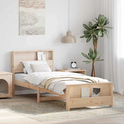 Struttura del letto Marrone 100 x 200 cm Legno multistrato