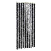 Tenda Antimosche Grigia e Nera 90x220 cm in Ciniglia CFW5715084