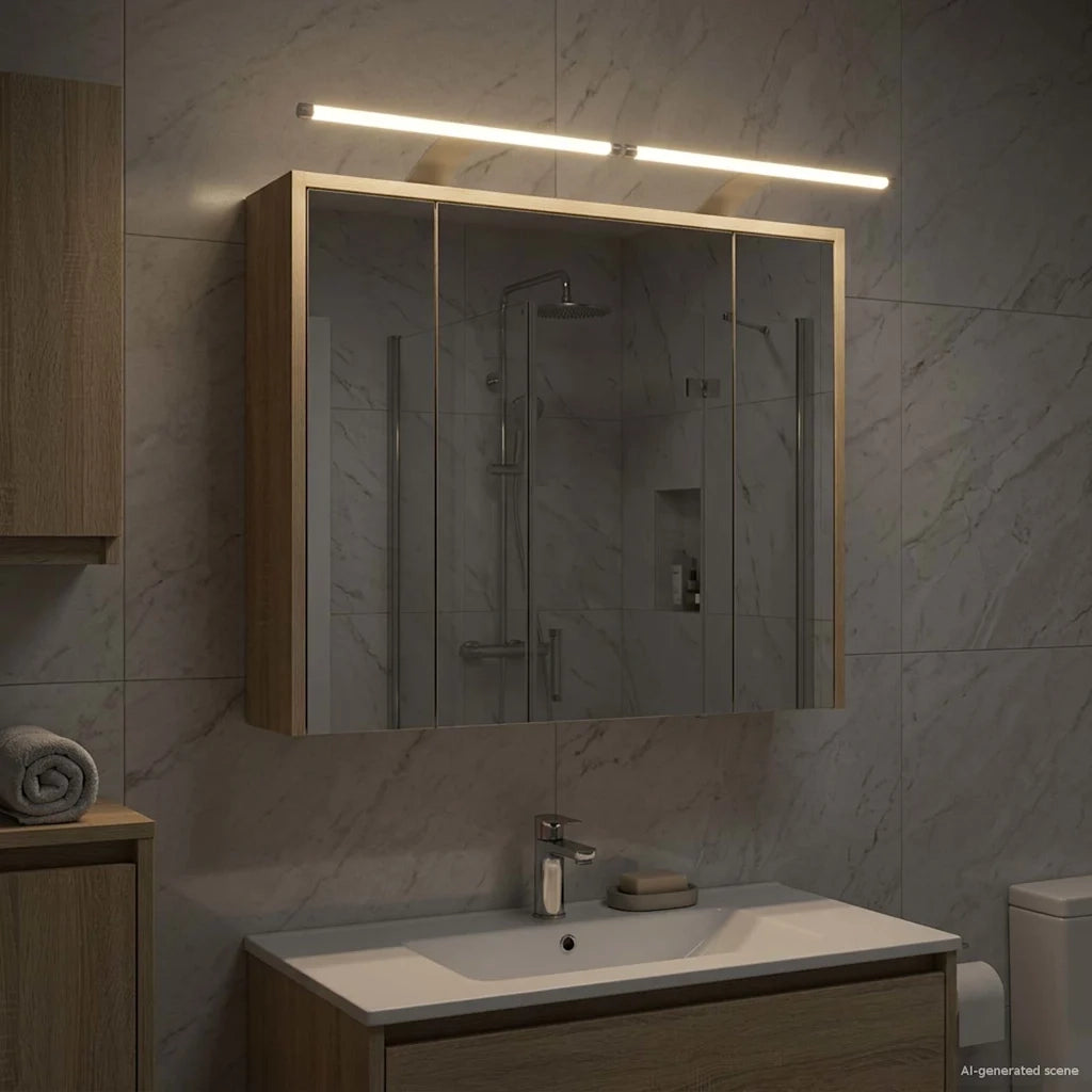 Mobiletto per specchio da bagno Rovere Sonoma