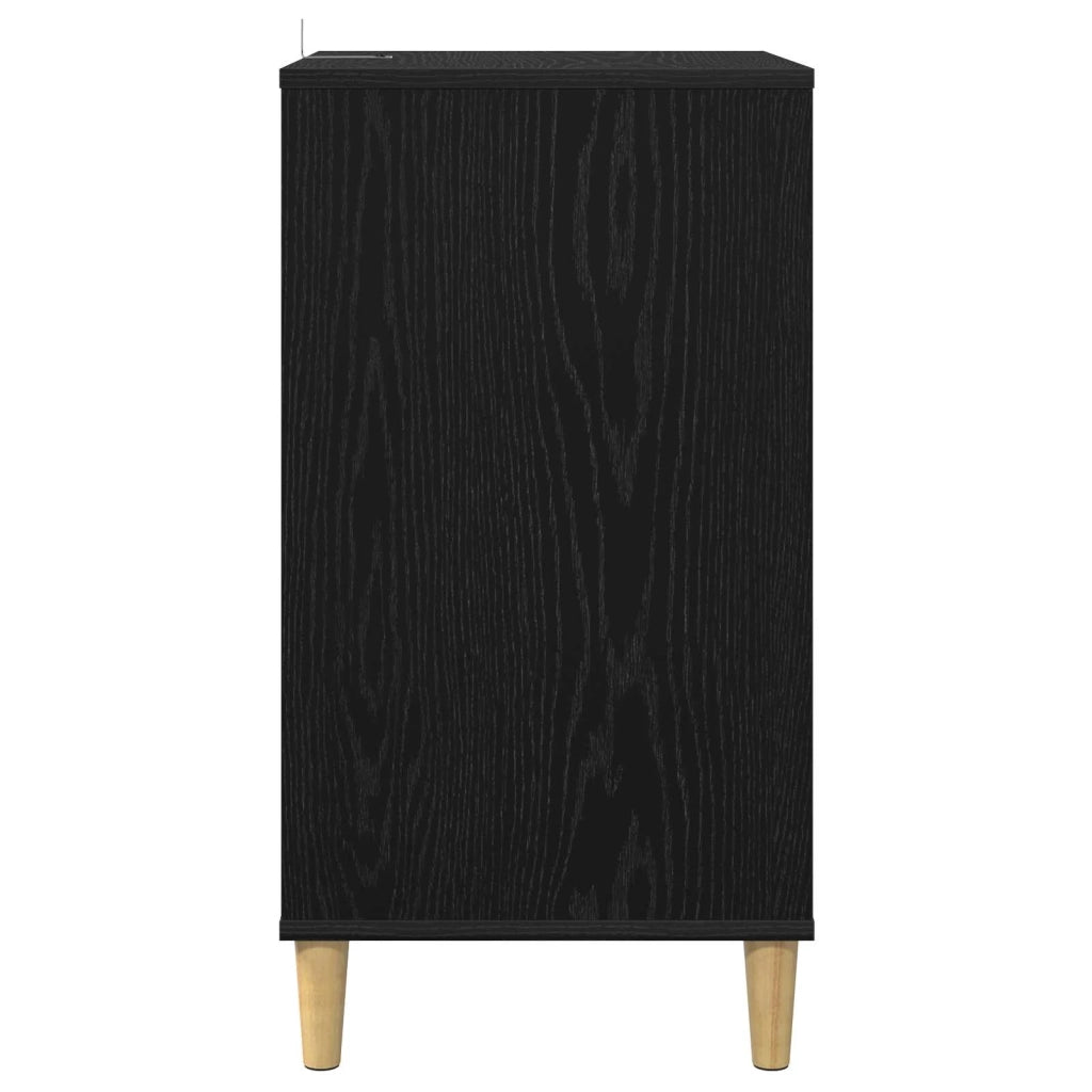 Supporto per Giradischi Rovere Nero 47 x 39,5 x 74,5 cm 8012875
