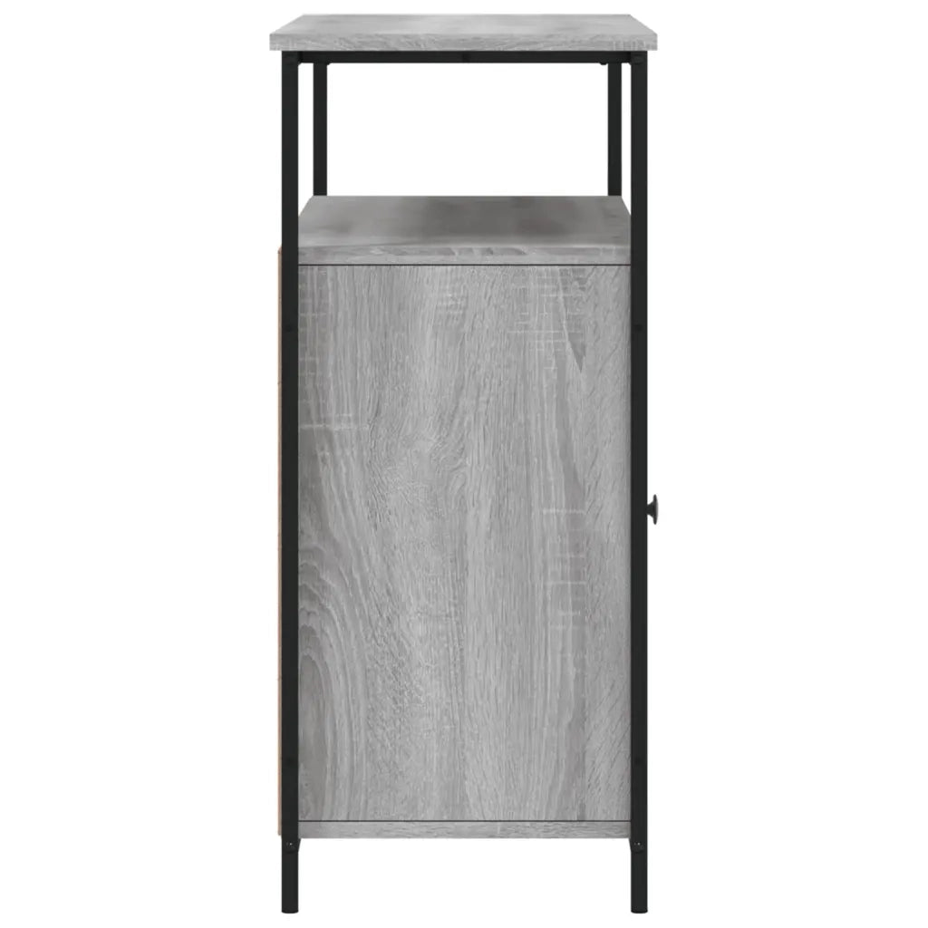 Credenza Grigio Sonoma 100x35x80 cm in Legno Multistrato 835502