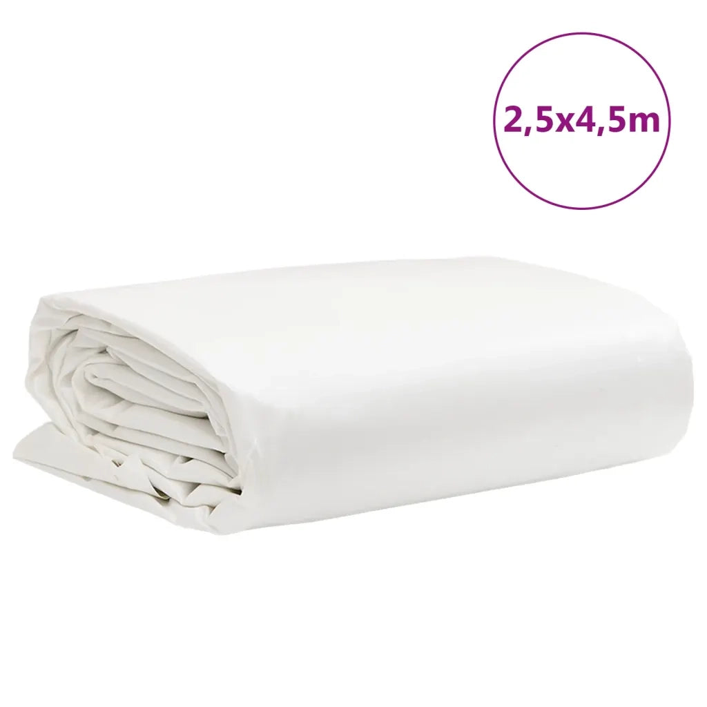 vidaXL Telone Bianco 2,5x4,5 m 650 g/m²