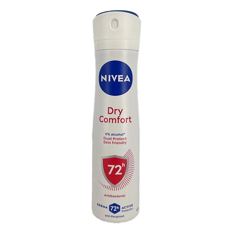 NIVEA DEODORANTE SPRAY 0% ALCOL ADATTO ALLA PELLE 72H DI PROTEZIONE ANTIBATTERICO ANTI-TRASPIRANTE 150 ML