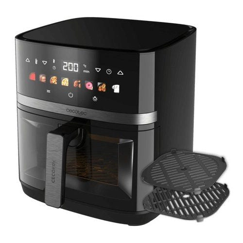 Cecotec cecofry&grill duoheat 8000 friggitrice ad aria 8.0 lt finestra  e display colori - CC100501