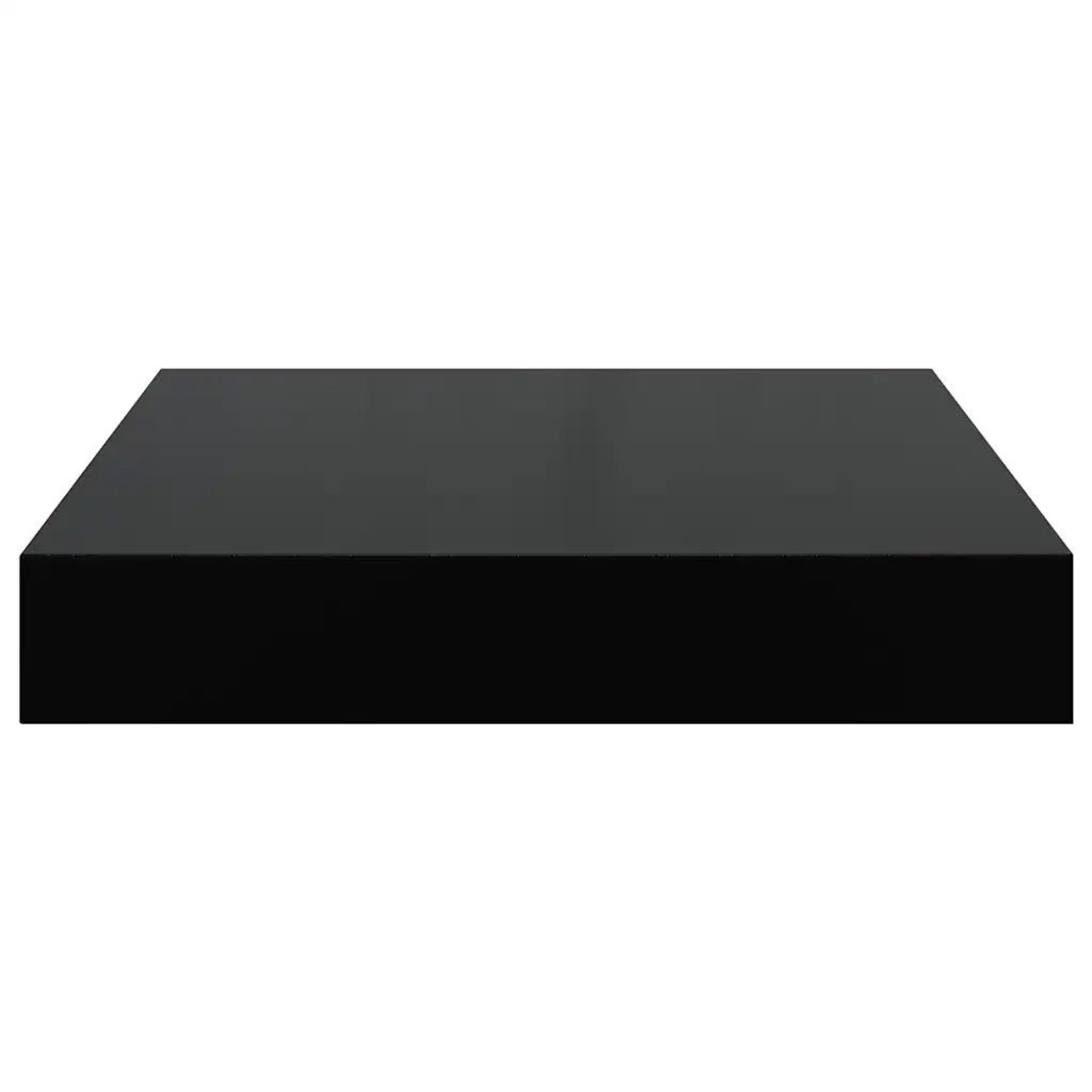Scaffale a Parete Nero Lucido 23x23,5x3,8 cm in MDF cod mxl 52037