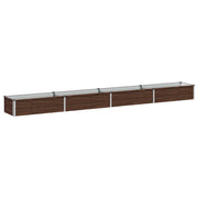 Letto rialzato da giardino Nero 320 x 40 x 24 cm 8006341