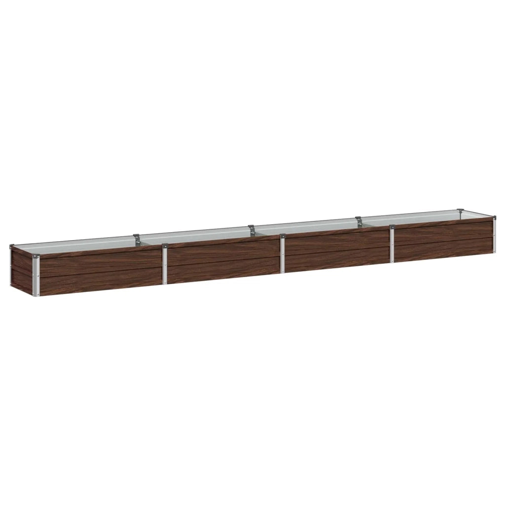 Letto rialzato da giardino Nero 320 x 40 x 24 cm 8006341