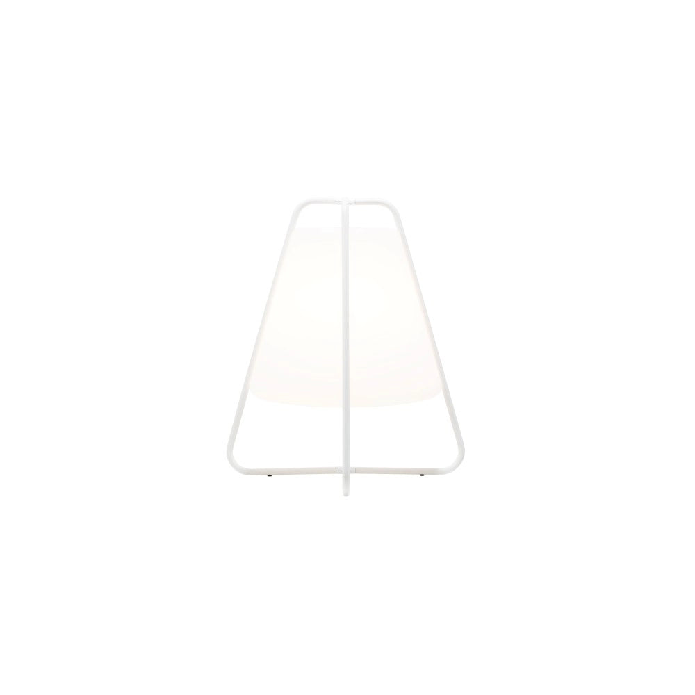 Lampada Led Teepee Zafferano Ricaricabile - Touch, da Interno ed Esterno IP65, Design Moderno Senza Fili Bianca