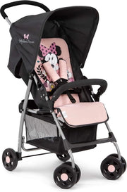 Buggy leggero per bambini fino a 18 kg, con posizione orizzontale a partire dalla nascita, facile e compatto da ripiegare, con protezione anteriore, grande cesta per bagagli - rosso