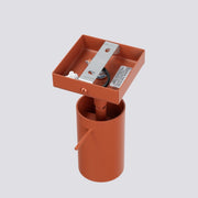 Lampada da parete RING rosso ocra