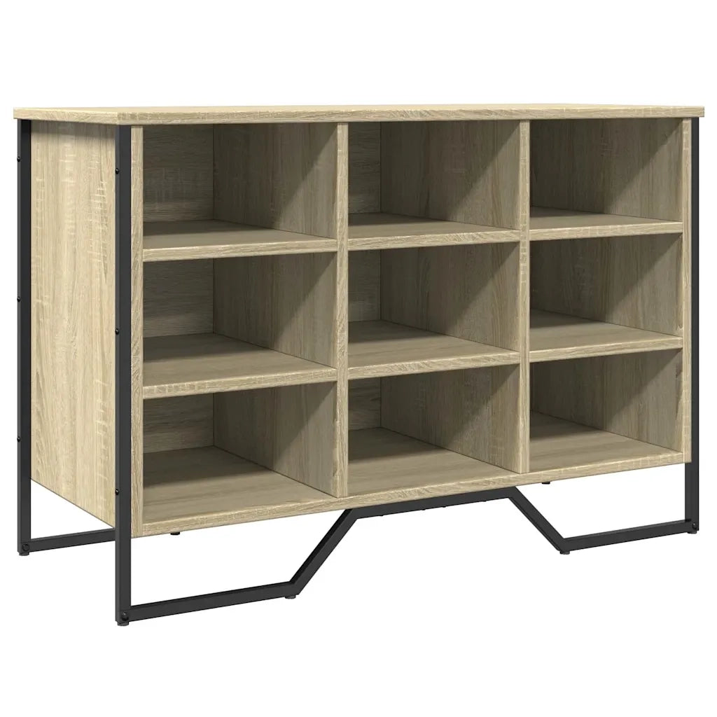Scarpiera-Scaffale per scarpe Rovere Sonoma 90x38x61,5 cm in Truciolato