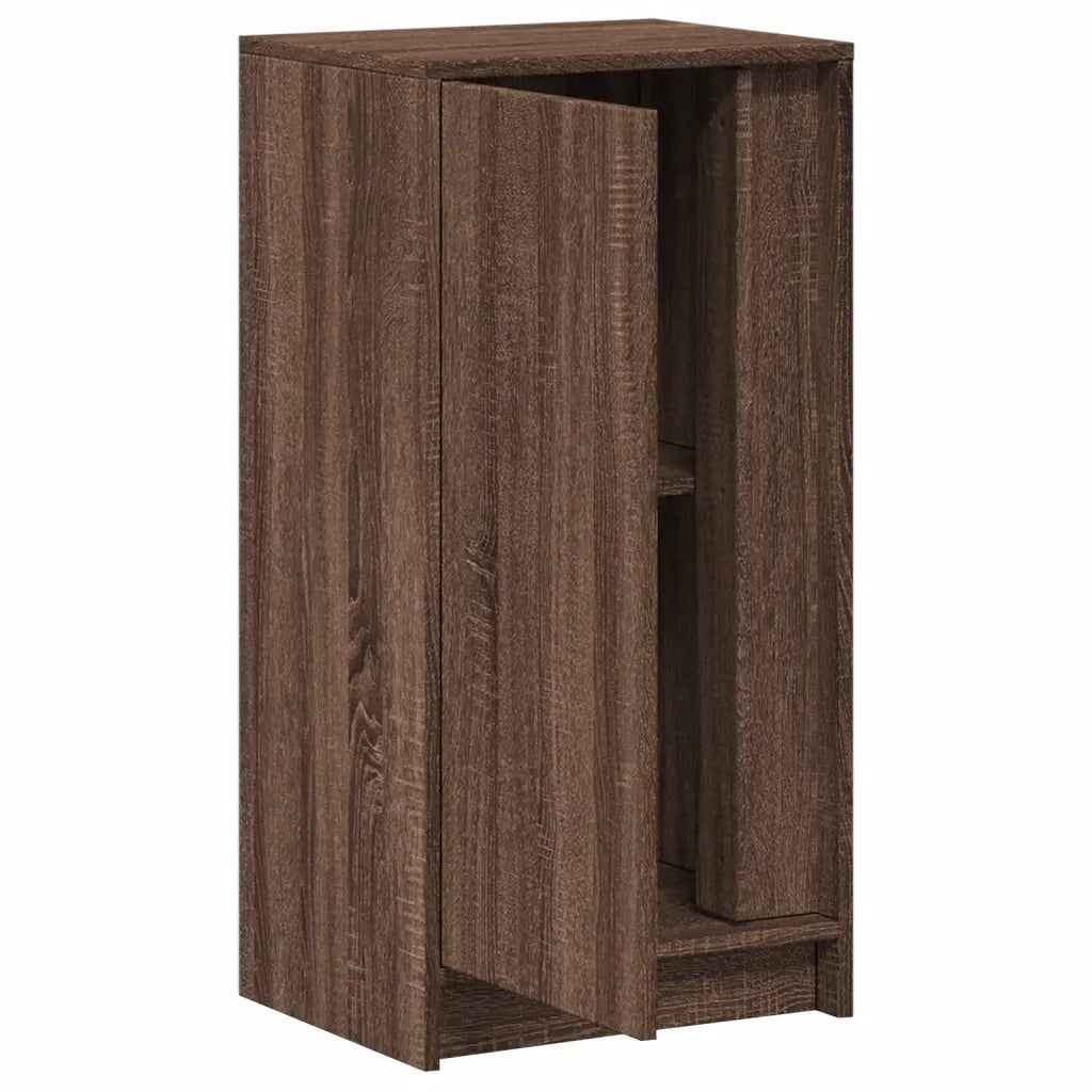 Credenza con LED-Buffet-Armadio da cucina Rovere Marrone 42,5x34x85 cm Legno Multistrato