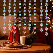 Decorazioni di Natale Festa - 15 m fiocchi di neve lanciatore - carta holografica - Natale compleanni matrimoni feste
