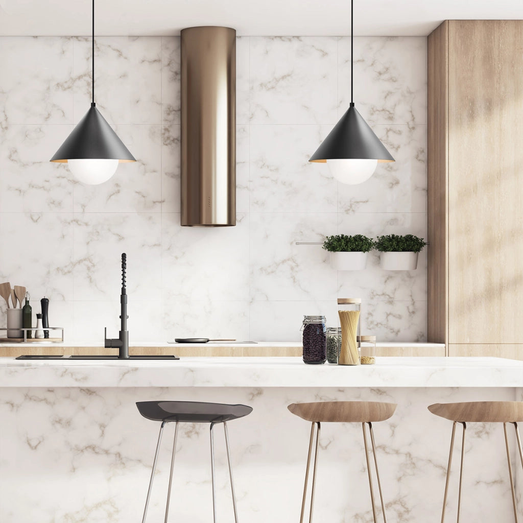 Alora Mood REMYCK lampada a sospensione Japandi nera E27