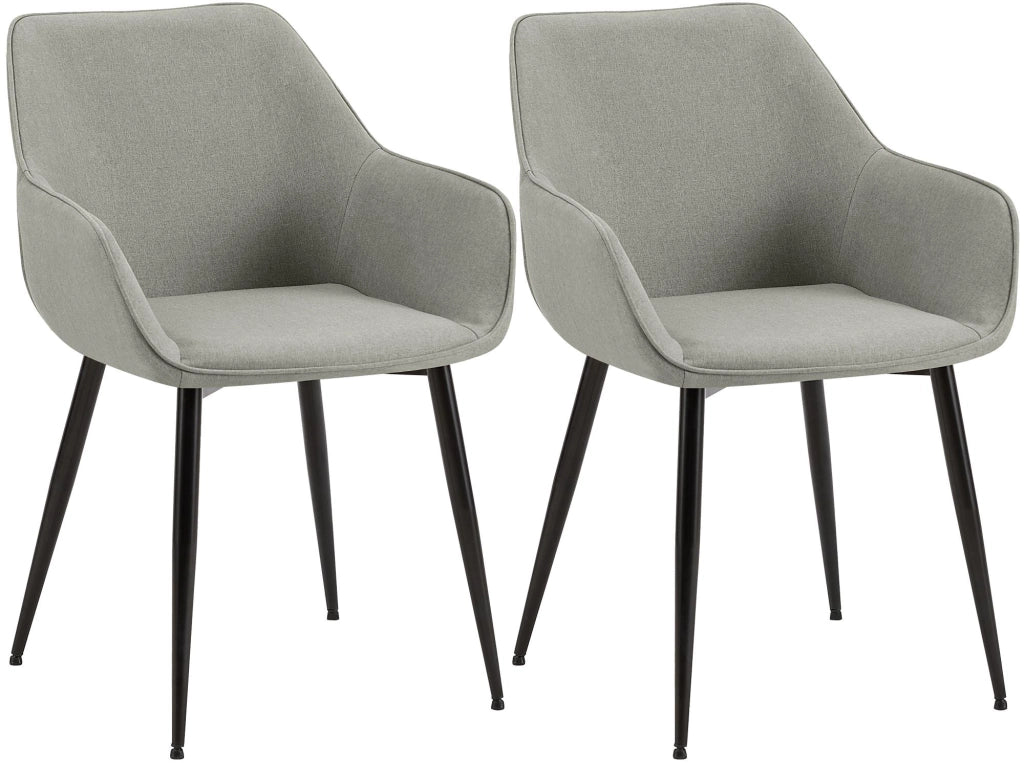 2er Set Esszimmerstuhl Vessa Stoff