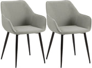 2er Set Esszimmerstuhl Vessa Stoff