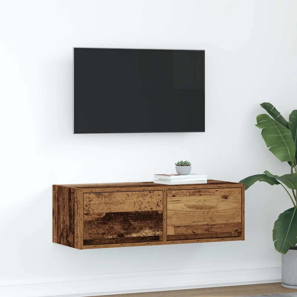 vidaXL Mobile Porta TV Legno Antico 80x31x25,5 cm Legno Multistrato