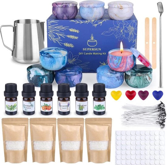 Set per creare candele - Crea il tuo set di candele, regalo di fai da te per candele profumate, set per creare candele