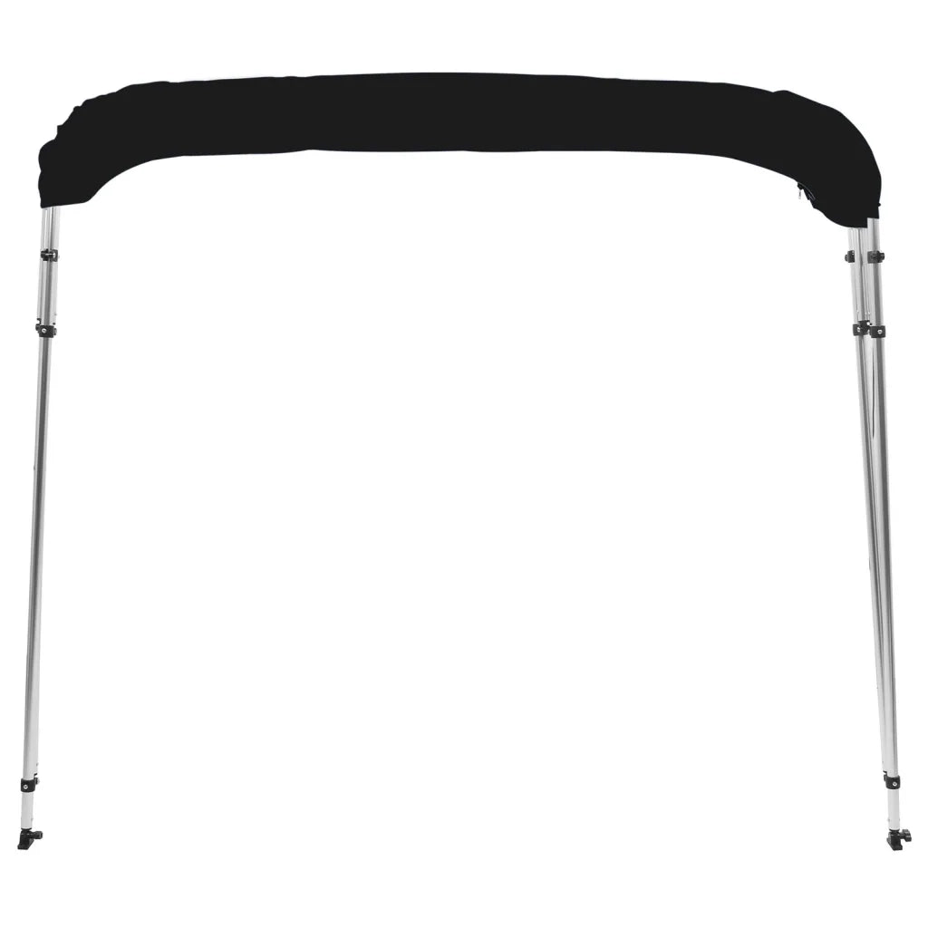Bimini di Prua con Tendalino 4 Archi Nero 243x180x137 cm