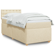 Giroletto a Molle con Materasso Crema 90x190 cm in Tessuto 3288854