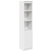 Credenza | Madia | Buffet da pranzo | Armadio da pranzo Bianca 37,5x35x180 cm in Legno Multistrato