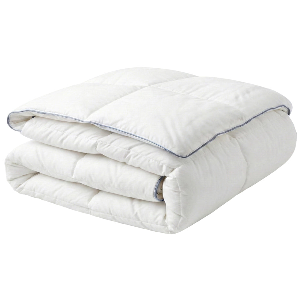 Piumino leggero e caldo in piuma d'oca di lusso 220 x 240 cm Bianco morbido elegante