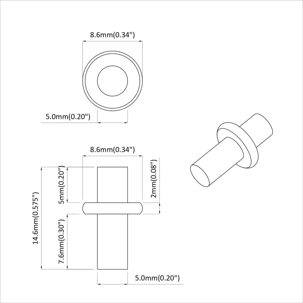 Gancio per Mensola 4500 pcs Argento 8,6 x 8,6 x 14,6 mm Acciaio