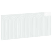 Testiera da Muro ALKMAAR Bianco Lucido Legno ingegnerizzato 896309