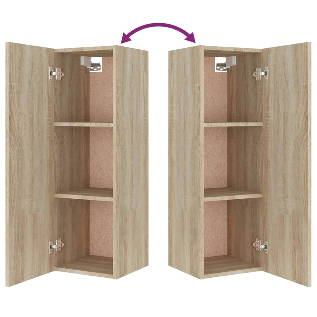 Set di mobili da 8 pezzi tra cui armadio credenza mobile porta TV soggiorno/camera da letto/salotto legno ingegnerizzato rovere Sonoma marrone 02_0025309
