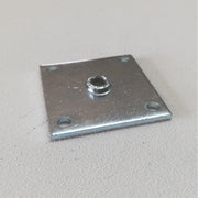 Piastrina 50x50x3mm in acciaio zincato foro m12 - 5pz