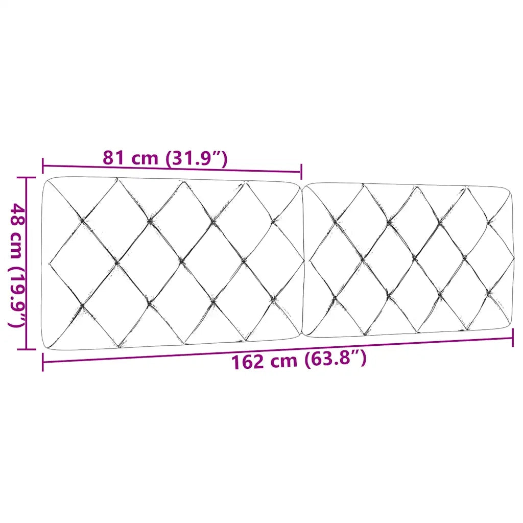 Cuscino Testiera Grigio Chiaro 160 cm in Tessuto CFW9611417