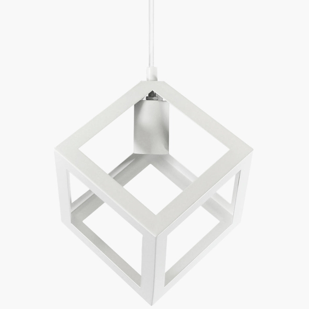 Lampada a sospensione Polux Sweden bianca E27 Ø16 metallo