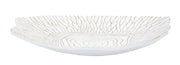 Piatto Svuota Tasche 37x6x34 cm in Poliresina Bianco