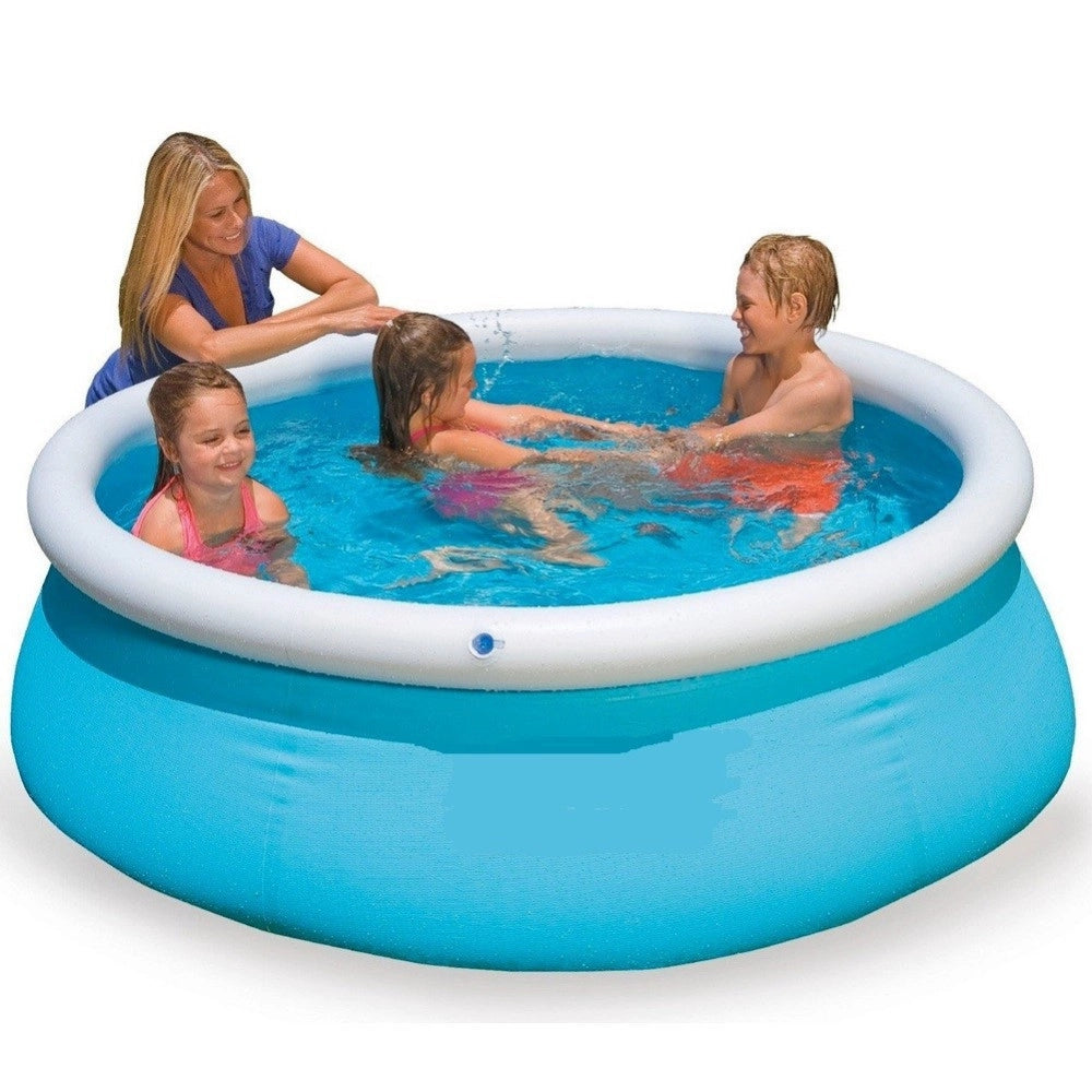 Trade Shop - Piscina Gonfiabile Rotonda Easy Set Pvc 183 X 51 Cm 880 Lt Giardino Terrazzo -