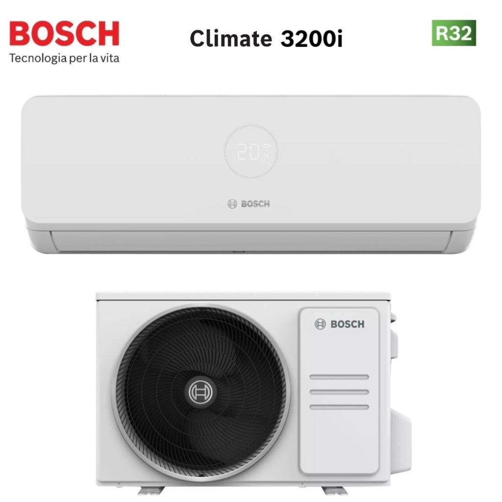 Condizionatore Bosch Climate 3200i 12000 Btu CL3200i-SET 35 WE R-32 Wi-Fi Optional