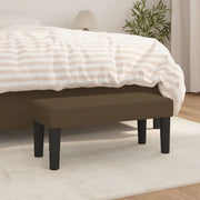 Panca Marrone Scuro 70x30x30 cm in Tessuto