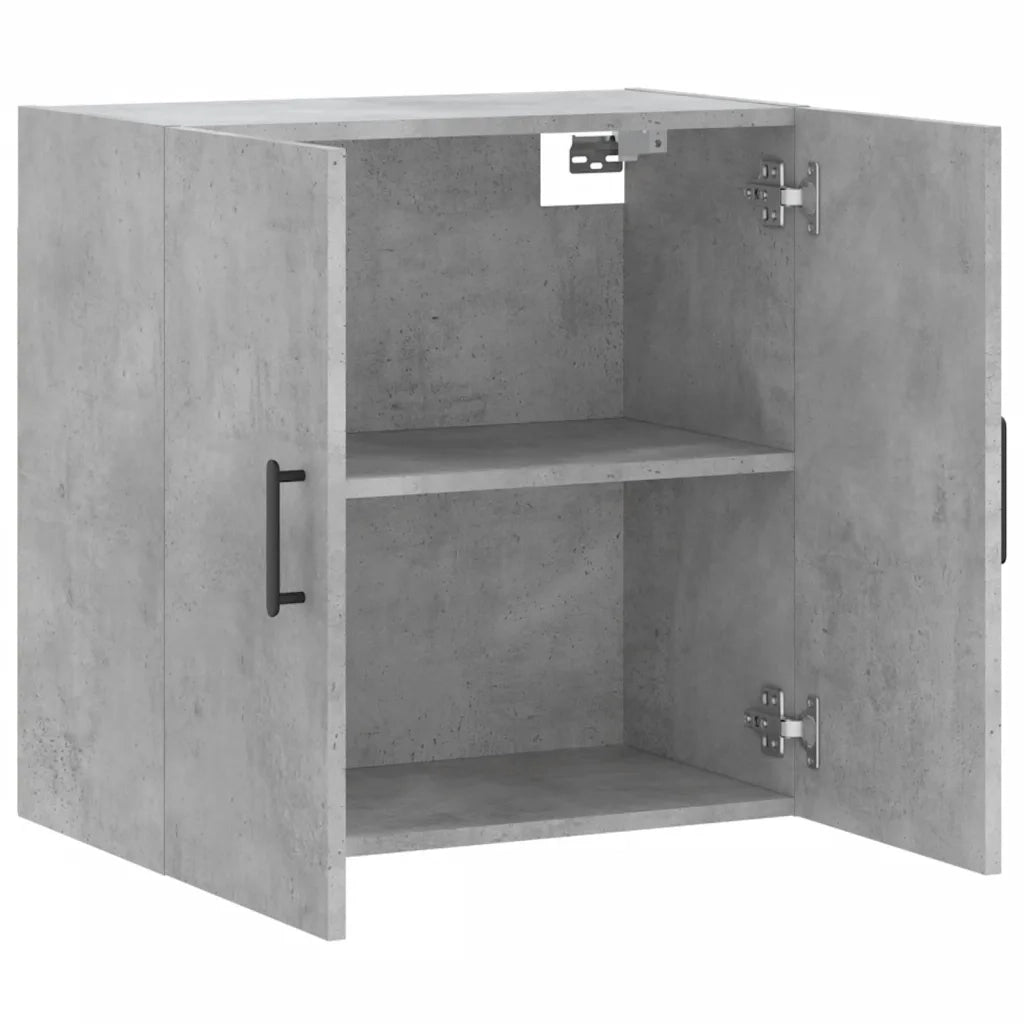 Armadietto a Muro | Mobile a Parete Grigio Cemento 60x31x60 cm in Legno Multistrato
