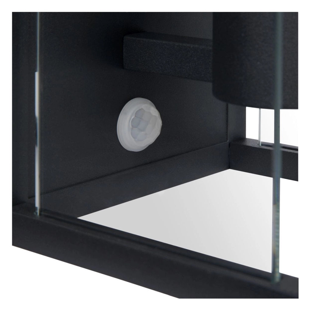 Lucide applique esterna CLAIRE-LED E27 IP54 nera vetro