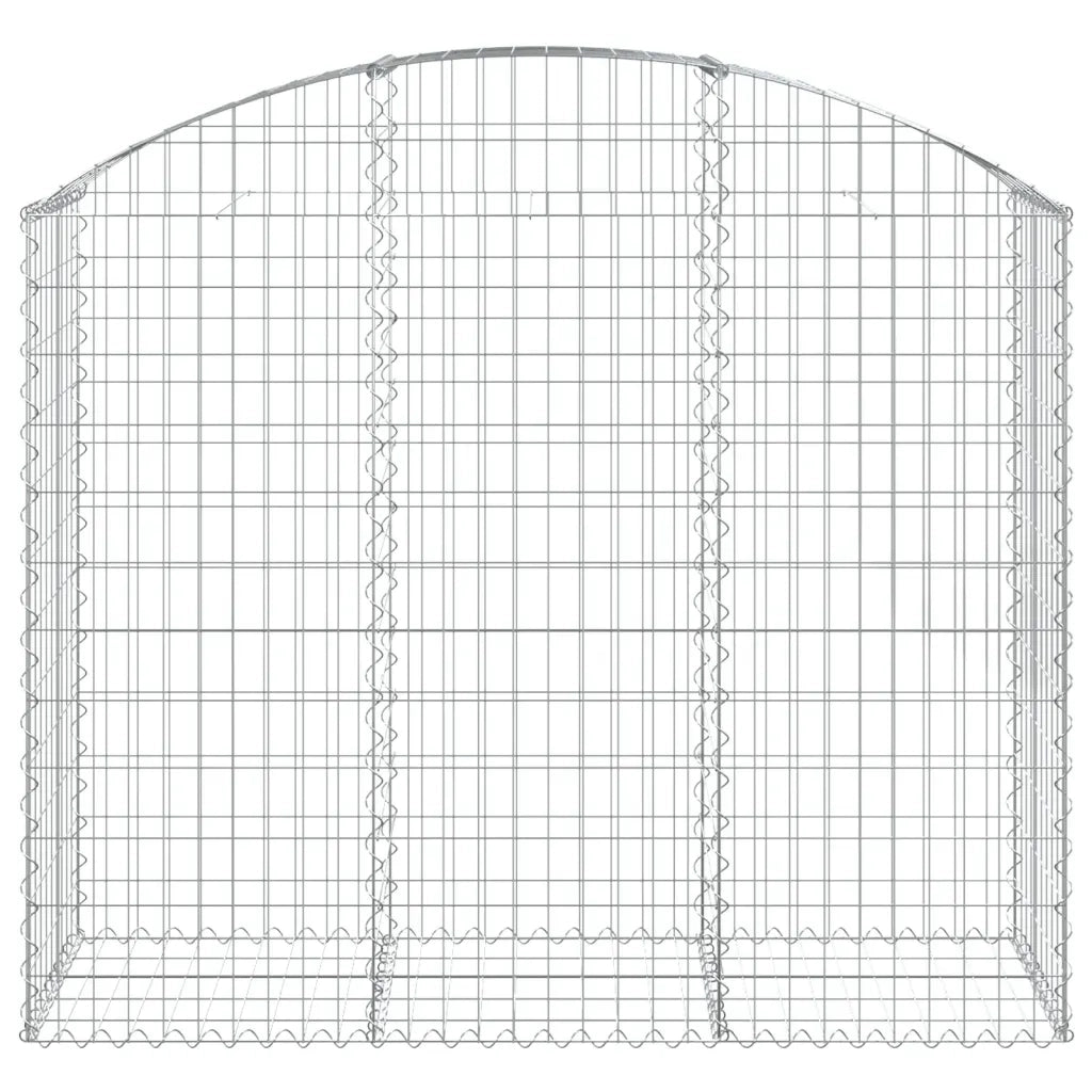 Cesto Gabbione ad Arco 150x50x120/140 cm Ferro Zincato 153456