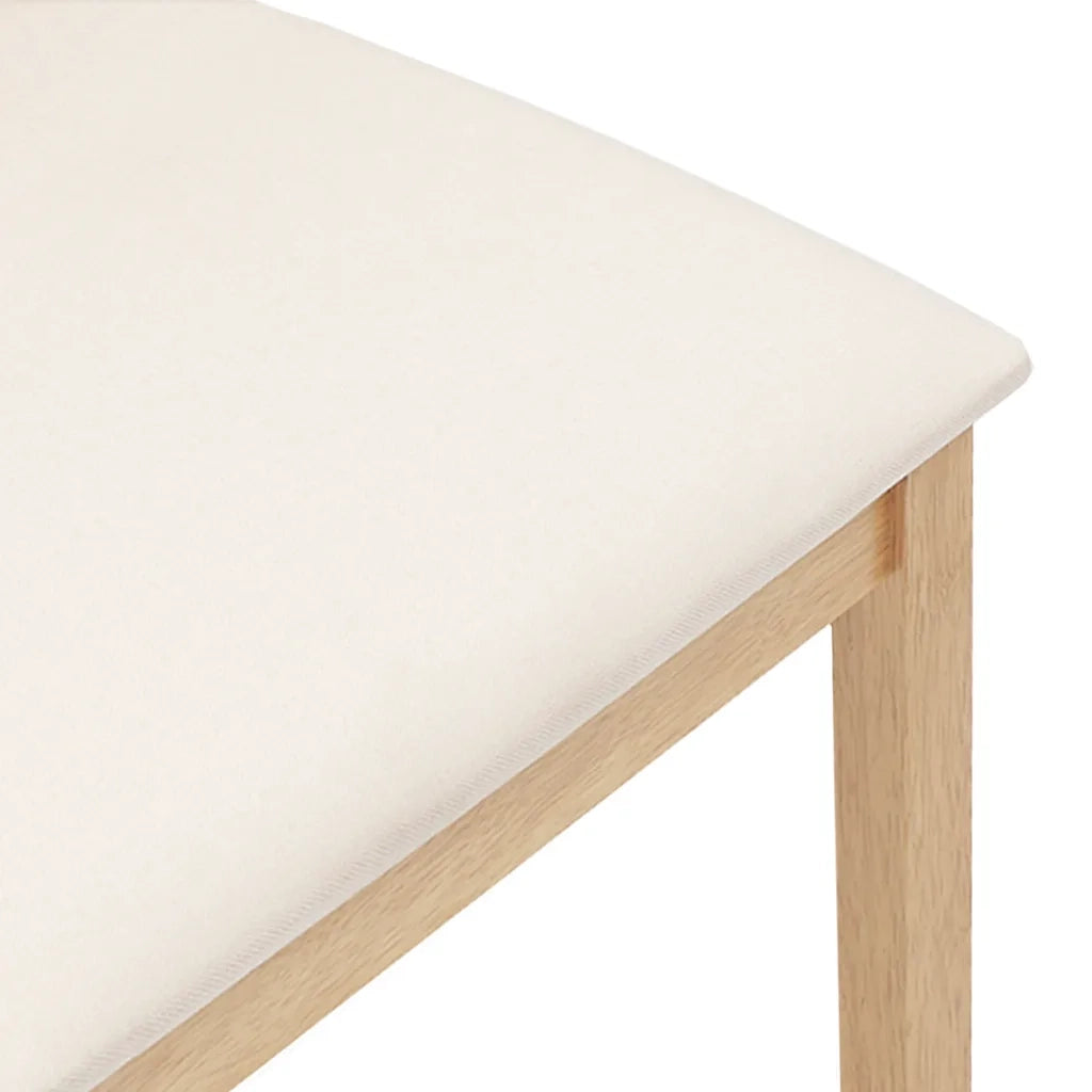 Sedie da Pranzo con Cuscini 2 pz in Legno Massello di Hevea 4102455