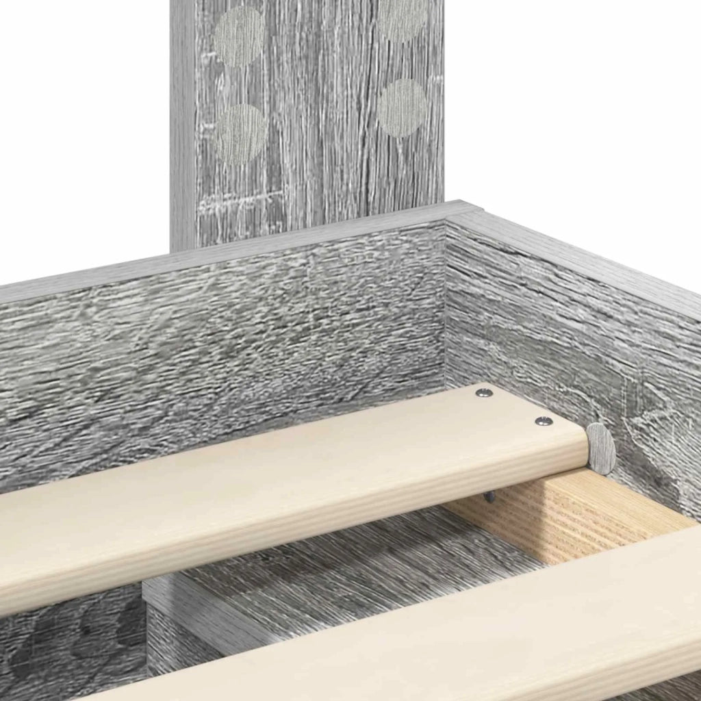 Struttura del letto Grigio Sonoma 90 x 190 cm Pino massello 3413367